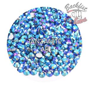 Glass Rhinestones || Tanzanite AB || Flat Back Non-Hotfix